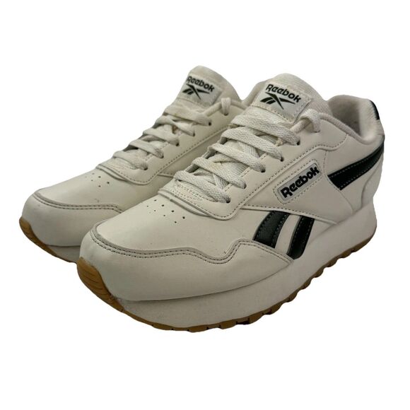 Reebok Classic Harman Run Sneakers Women’s 8.5 Cream Green Ortholite Comfort - Picture 1 of 11